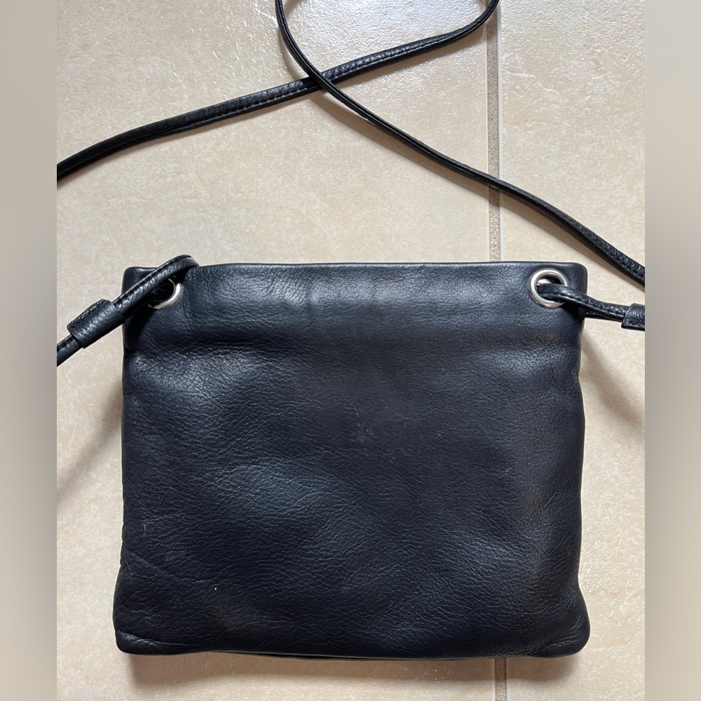 Margot Women’s Genuine Leather Small Crossbody Bag Black EUC - Picture 12 of 13